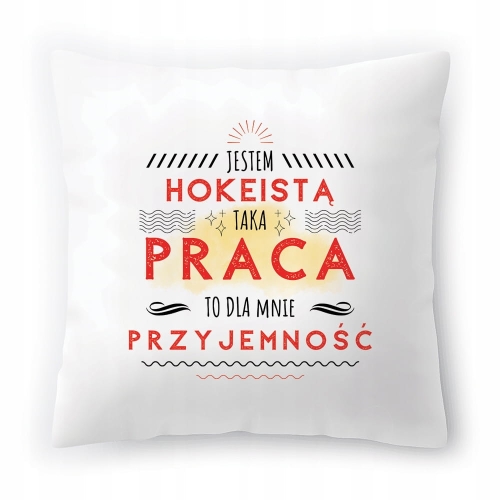 Poduszka Dla Hokeisty na Urodziny na Prezent z Nadrukiem ze Zdjęciem