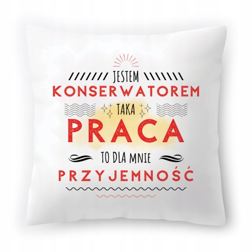 Poduszka Dla Konserwatora na Urodziny na Prezent z Nadrukiem ze Zdjęciem