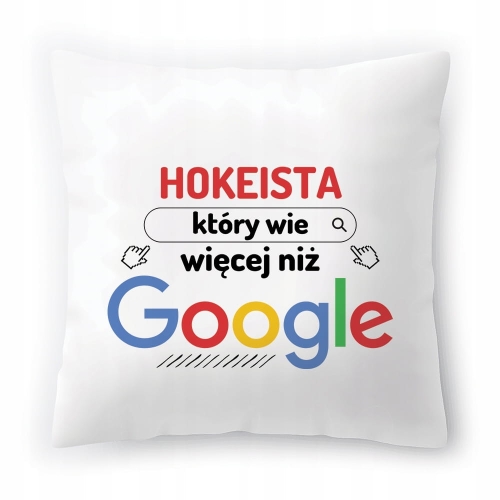 Poduszka Dla Hokeisty na Urodziny na Prezent z Nadrukiem ze Zdjęciem
