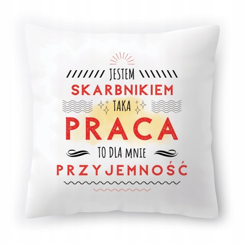 Poduszka Dla Skarbnika na Urodziny Prezent z Nadrukiem ze Zdjęciem