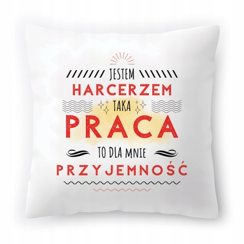 Poduszka Dla Harcerza na Urodziny na Prezent z Nadrukiem ze Zdjęciem