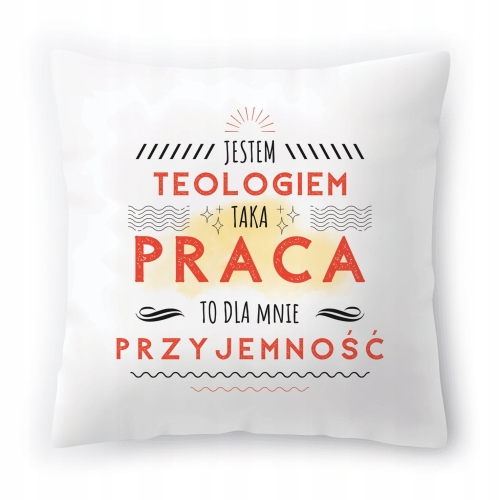 Poduszka Dla Teologa Idealny Prezent na Urodziny z Nadrukiem ze Zdjęciem