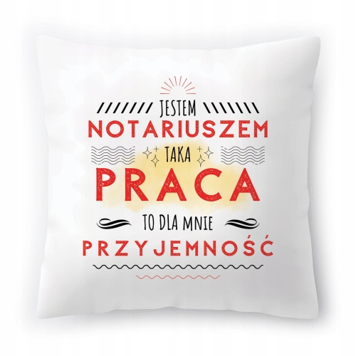 Poduszka Dla Notariusza na Urodziny na Prezent z Nadrukiem ze Zdjęciem