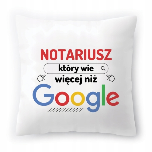 Poduszka Dla Notariusza na Urodziny na Prezent z Nadrukiem ze Zdjęciem