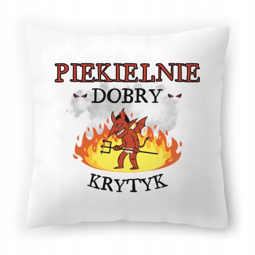 Poduszka Dla Krytyka Idealny Prezent na Urodziny z Nadrukiem ze Zdjęciem