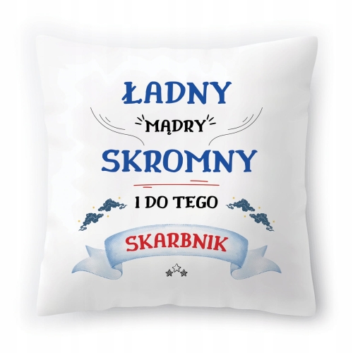Poduszka Dla Skarbnika na Urodziny Prezent z Nadrukiem ze Zdjęciem