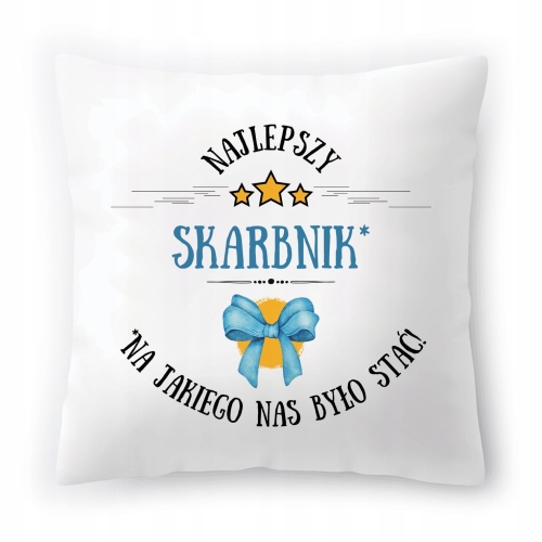 Poduszka Dla Skarbnika na Urodziny Prezent z Nadrukiem ze Zdjęciem