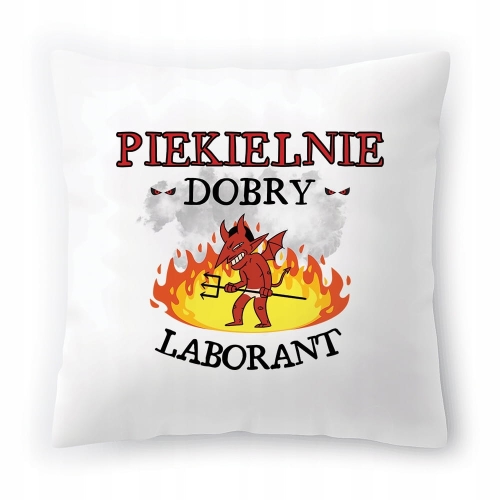 Poduszka Dla Laboranta na Urodziny na Prezent z Nadrukiem ze Zdjęciem