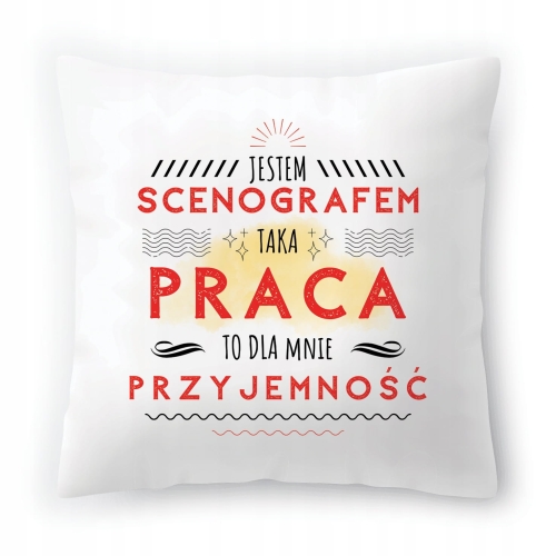 Poduszka Dla Scenografa na Urodziny Prezent z Nadrukiem ze Zdjęciem