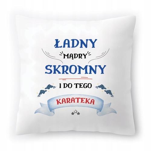 Poduszka Dla Karateki na Urodziny na Prezent z Nadrukiem ze Zdjęciem