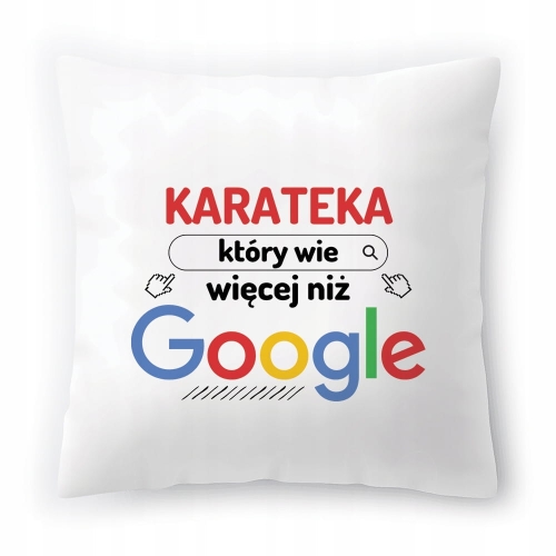 Poduszka Dla Karateki na Urodziny na Prezent z Nadrukiem ze Zdjęciem