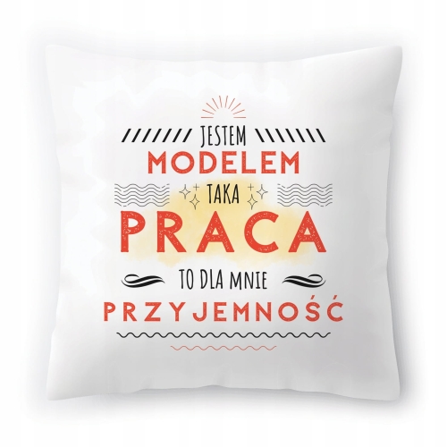 Poduszka Dla Modela Idealny Prezent na Urodziny z Nadrukiem ze Zdjęciem