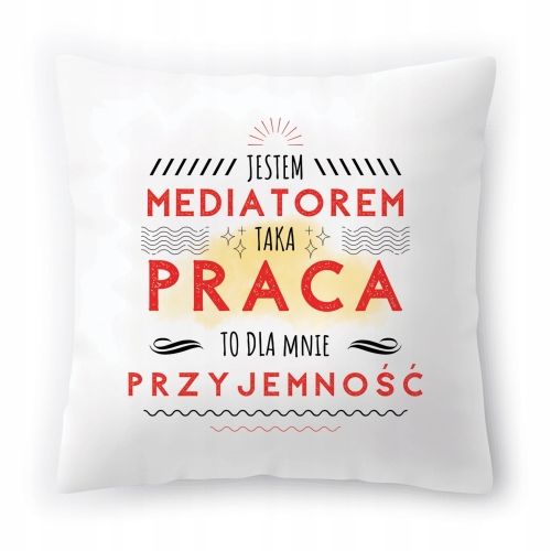 Poduszka Dla Mediatora na Urodziny na Prezent z Nadrukiem ze Zdjęciem