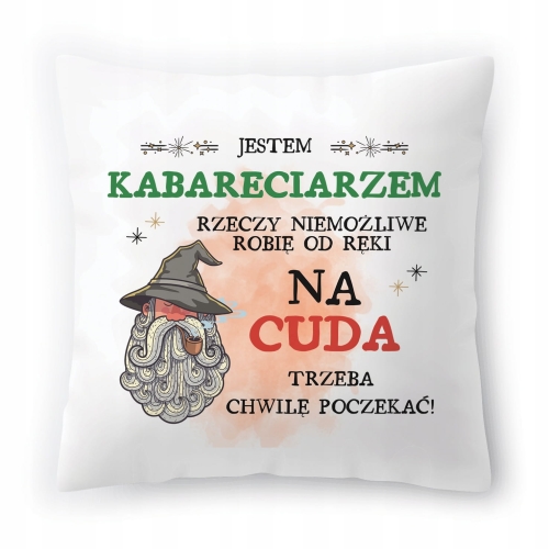 Poduszka Dla Kabareciarza na Urodziny Prezent z Nadrukiem ze Zdjęciem