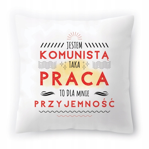 Poduszka Dla Komunisty na Urodziny Prezent z Nadrukiem ze Zdjęciem