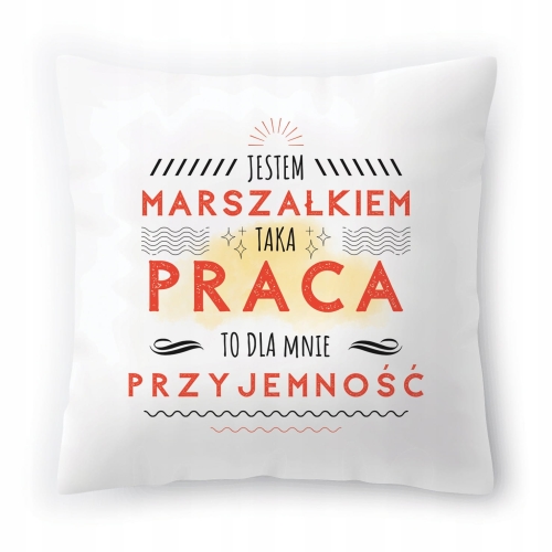 Poduszka Dla Marszałka na Urodziny na Prezent z Nadrukiem ze Zdjęciem