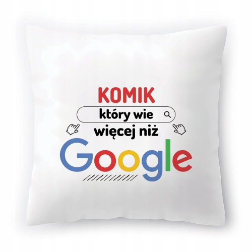 Poduszka Dla Komika na Urodziny na Prezent z Nadrukiem ze Zdjęciem