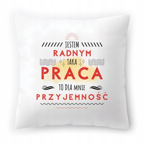 Poduszka Dla Radnego na Urodziny na Prezent z Nadrukiem ze Zdjęciem