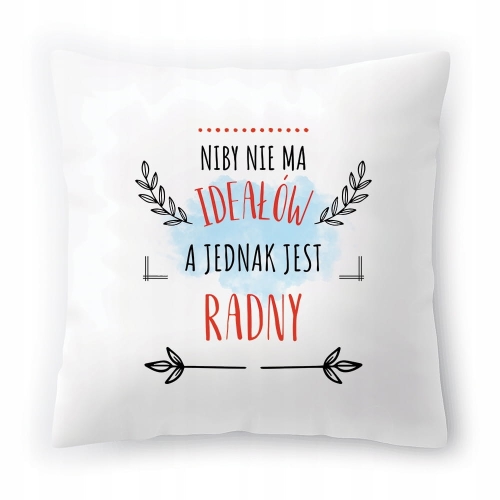 Poduszka Dla Radnego na Urodziny na Prezent z Nadrukiem ze Zdjęciem