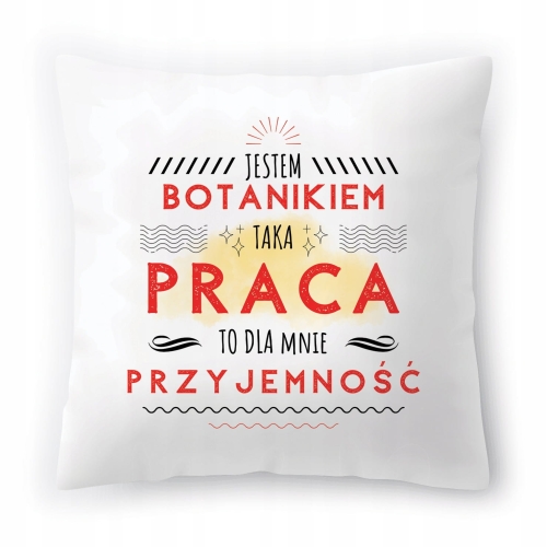 Poduszka Dla Botanika na Urodziny Prezent z Nadrukiem ze Zdjęciem