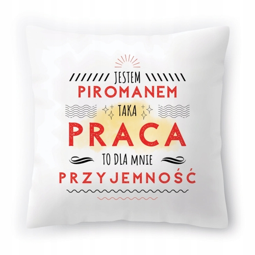 Poduszka Dla Piromana na Urodziny Prezent z Nadrukiem ze Zdjęciem