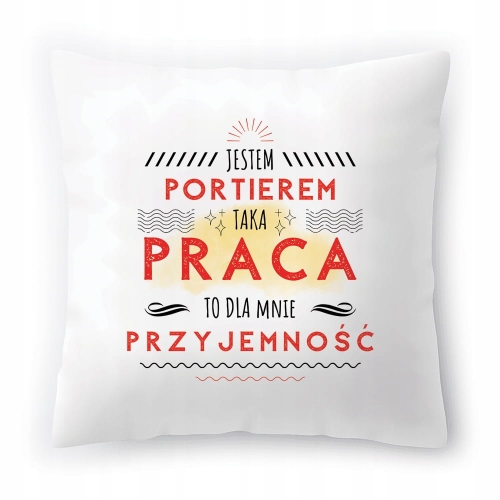 Poduszka Dla Portiera na Urodziny na Prezent z Nadrukiem ze Zdjęciem
