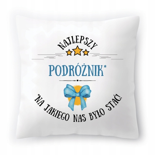Poduszka Dla Podróżnika na Urodziny Prezent z Nadrukiem ze Zdjęciem