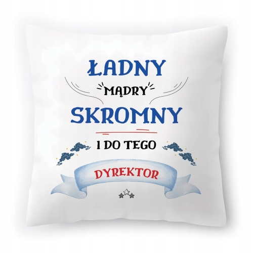 Poduszka Dla Dyrektora na Urodziny Prezent z Nadrukiem ze Zdjęciem