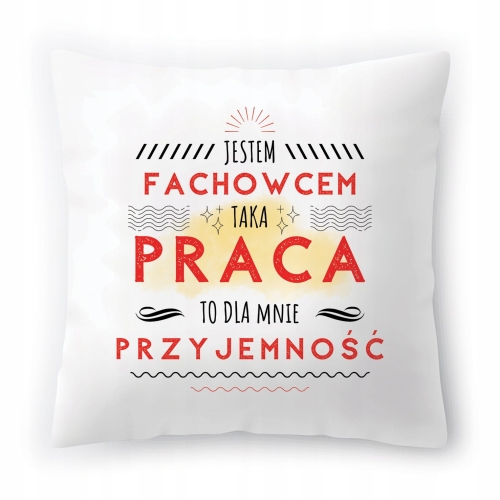 Poduszka Dla Fachowca na Urodziny na Prezent z Nadrukiem ze Zdjęciem