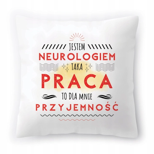 Poduszka Dla Neurologa na Urodziny Prezent z Nadrukiem ze Zdjęciem