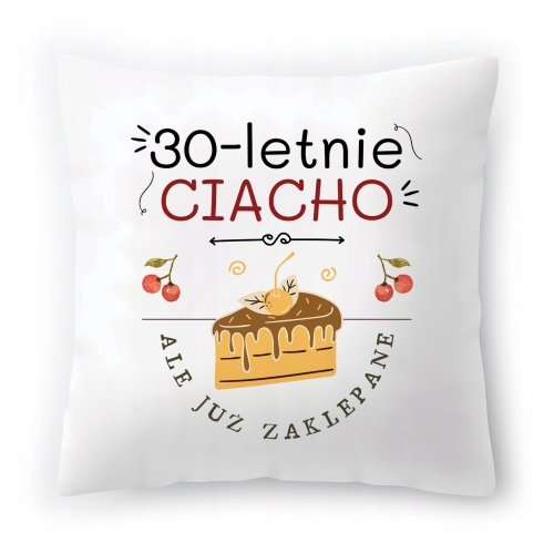 Poduszka na Urodziny 30 30ste 30-ste na Prezent z Nadrukiem ze Zdjęciem