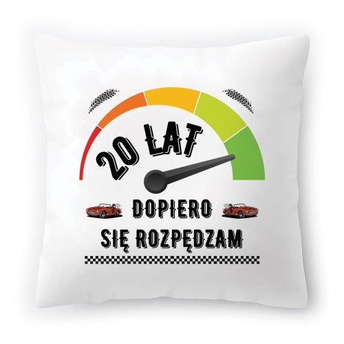 Poduszka na Urodziny 20 20te 20-te na Prezent z Nadrukiem ze Zdjęciem