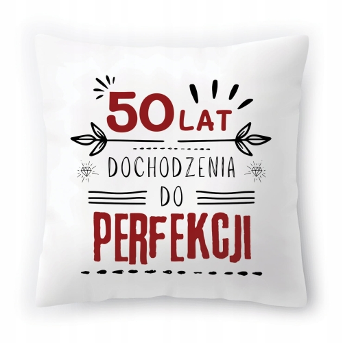 Poduszka na Urodziny 50 50te 50-te na Prezent z Nadrukiem ze Zdjęciem
