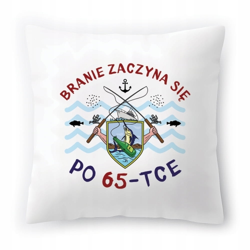 Poduszka na Urodziny 65 65te 65-te na Prezent z Nadrukiem ze Zdjęciem