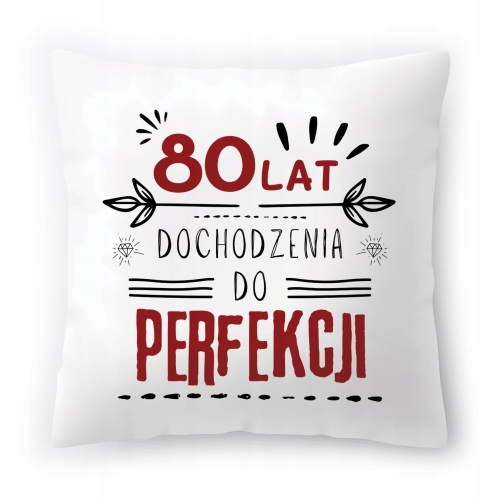 Poduszka na Urodziny 80 80te 80-te na Prezent z Nadrukiem ze Zdjęciem