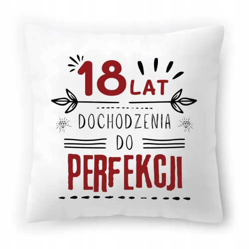 Poduszka na Urodziny 18 18ste 18-ste na Prezent z Nadrukiem ze Zdjęciem