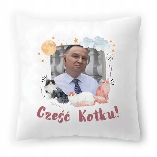 Poduszka Duda Andrzej Duda PiS Prezydent Prezent z Nadrukiem ze Zdjęciem