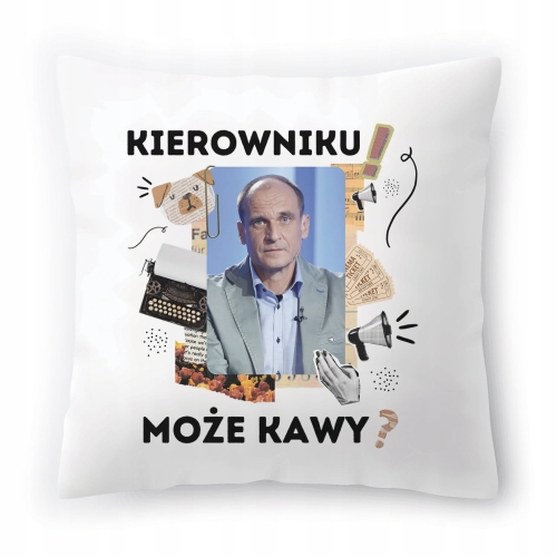 Poduszka Kukiz Paweł Kukiz Kukiz15 na Prezent z Nadrukiem ze Zdjęciem