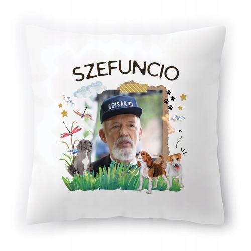 Poduszka Korwin Janusz Korwin Mikke Wolność z Nadrukiem ze Zdjęciem