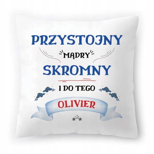 Poduszka Dla Olivier na Urodziny Imieniny Prezent z Nadrukiem ze Zdjęciem