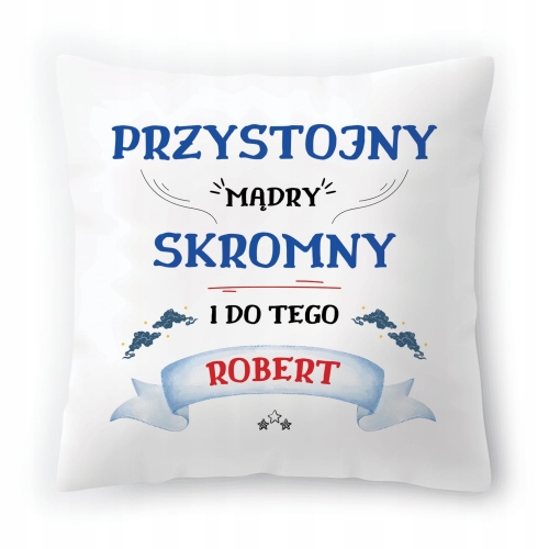 Poduszka Dla Roberta na Urodziny Imieniny Prezent z Nadrukiem ze Zdjęciem