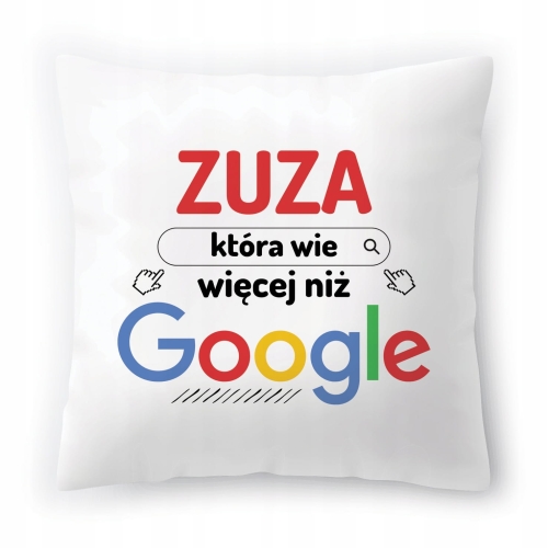 Poduszka Dla Zuzy na Urodziny Imieniny Prezent z Nadrukiem ze Zdjęciem