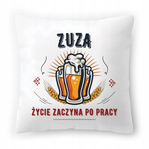 Poduszka Dla Zuzy na Urodziny Imieniny Prezent z Nadrukiem ze Zdjęciem