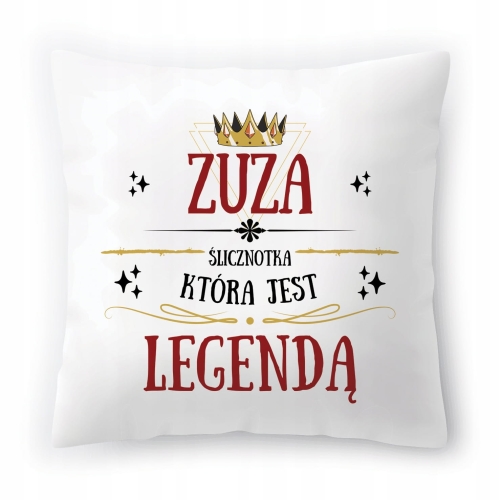 Poduszka Dla Zuzy na Urodziny Imieniny Prezent z Nadrukiem ze Zdjęciem