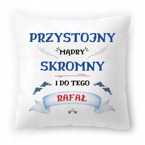 Poduszka Dla Rafała na Urodziny Imieniny Prezent z Nadrukiem ze Zdjęciem