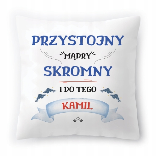Poduszka Dla Kamila na Urodziny Imieniny Prezent z Nadrukiem ze Zdjęciem