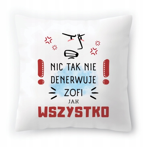 Poduszka Dla Zofii na Urodziny Imieniny na Prezent z Nadrukiem ze Zdjęciem