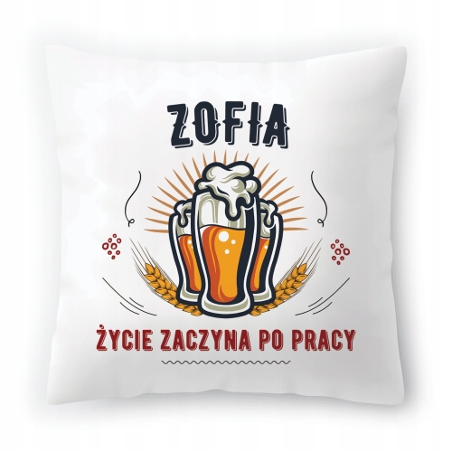 Poduszka Dla Zofii na Urodziny Imieniny na Prezent z Nadrukiem ze Zdjęciem