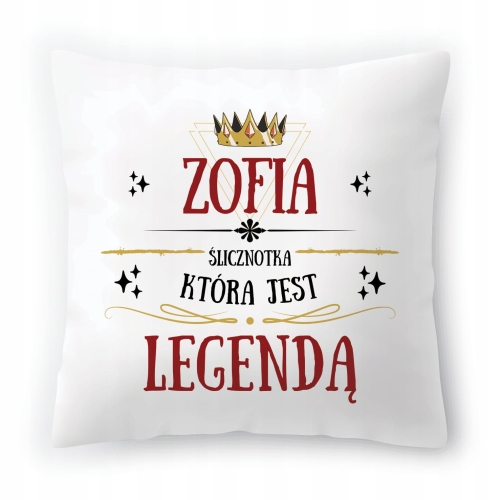 Poduszka Dla Zofii na Urodziny Imieniny na Prezent z Nadrukiem ze Zdjęciem