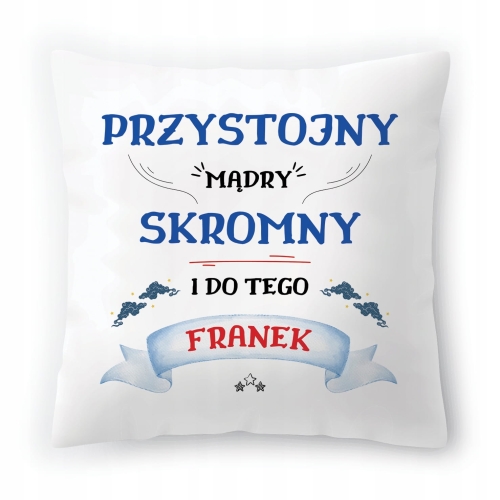 Poduszka Dla Franka na Urodziny na Prezent z Nadrukiem ze Zdjęciem